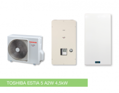 TOSHIBA A2W 4,5 kW Luft/Vand Varmepumpe A++