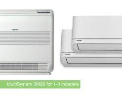 TOSHIBA MultiSystem 3M26 varmepumpe A++ til 3 indedele