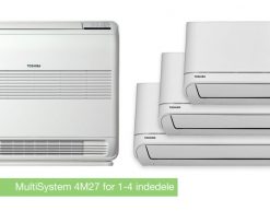 TOSHIBA Multisystem 4M27 varmepumpe A++ til 4 indedele